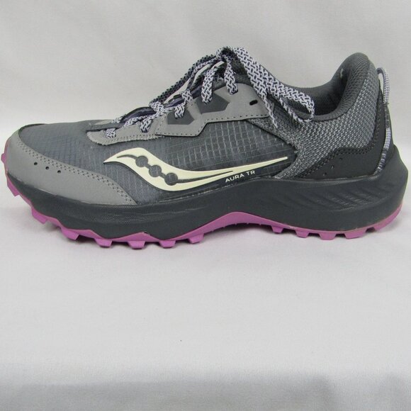 Saucony Shoes - Saucony Aura TR | Women's | Running Shoe | Size 8 | Grey Tones & Pink